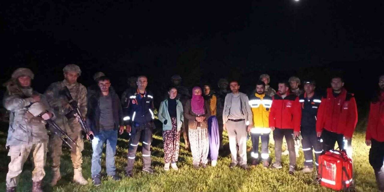 Pancar toplarken mahsur kalan 6 kişi kurtarıldı