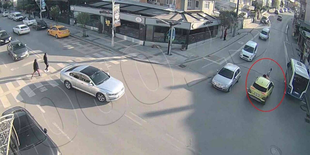 Dikkatsizlik ve kural ihlallerinin getirdiği kazalar kamerada