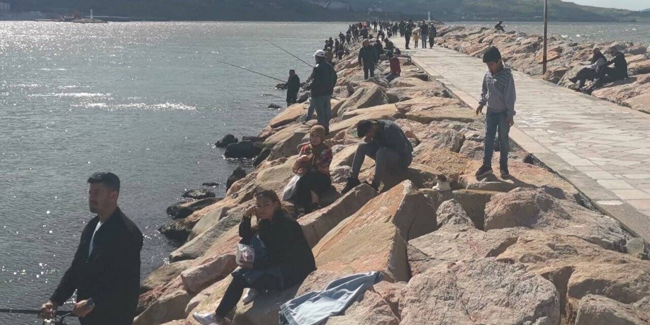 Bandırma iki günde hem kışı hem yazı yaşadı