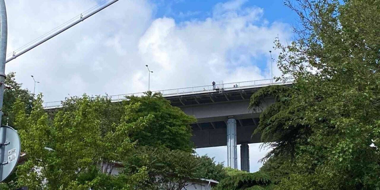 15 Temmuz Şehitler Köprüsü yolunda intihar girişimi