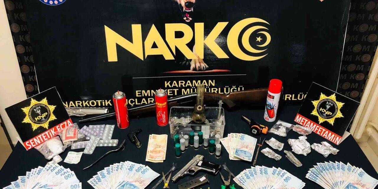 Karaman merkezli uyuşturucu operasyonunda 12 tutuklama
