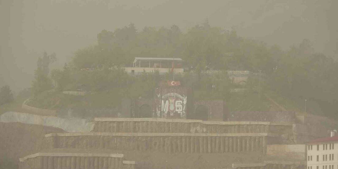 Muş’ta etkili olan toz taşınımı yaşamı olumsuz etkiliyor