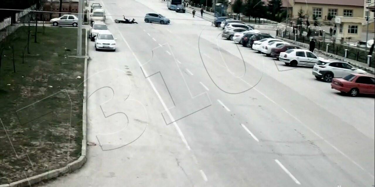 Kütahya’da saniye saniye kaza anları