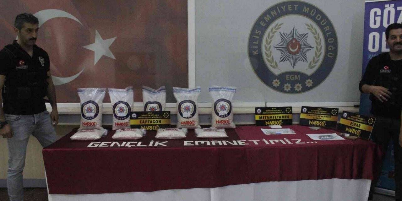 Kilis’te uyuşturucu kaçakçılarına büyük darbe