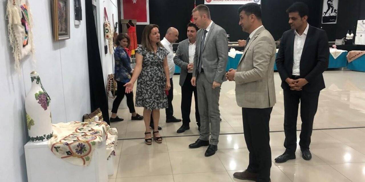 El sanatları sergisi, Halk Eğitimi Merkezi’nde açıldı