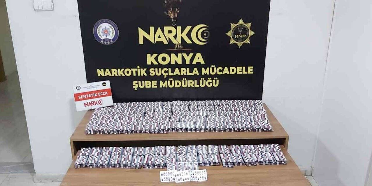 Konya’da polisten kaçan şüpheli araçtan uyuşturucu çıktı