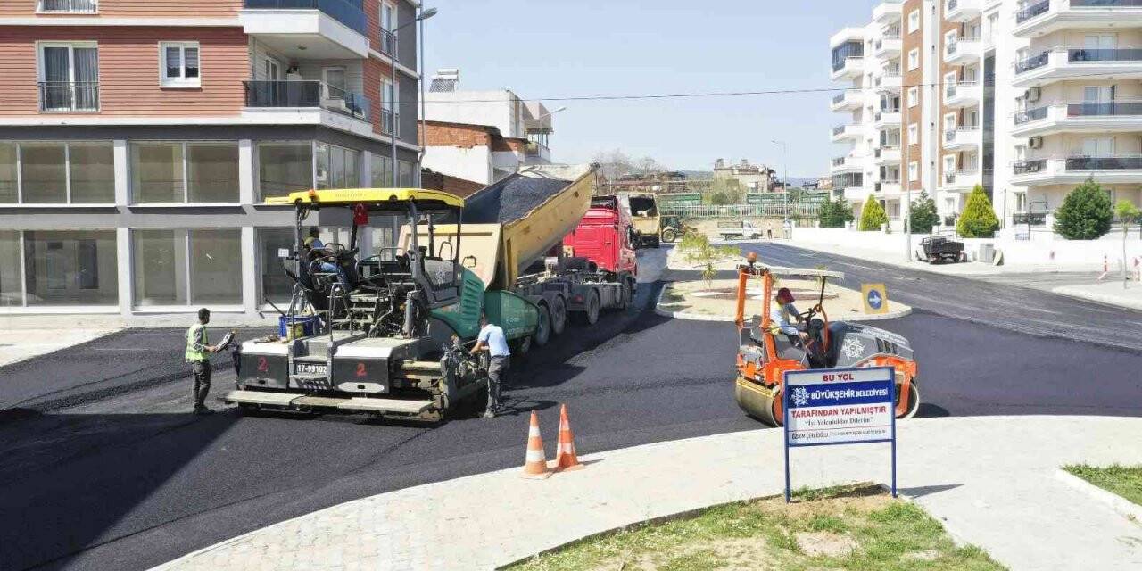 Aydın Büyükşehir Belediyesi Germencik’te yolları yeniledi