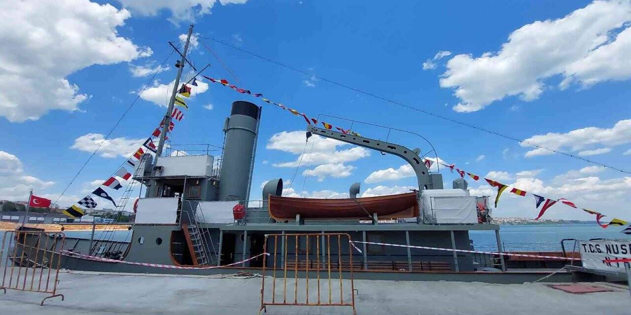 ‘Yüzen müze’ mayın gemisi Tekirdağ’da
