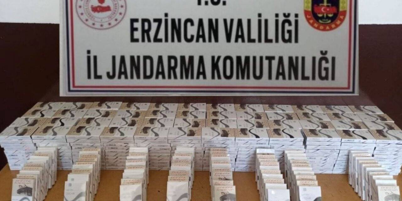 Erzincan’da 560 paket kaçak sigara ele geçirildi