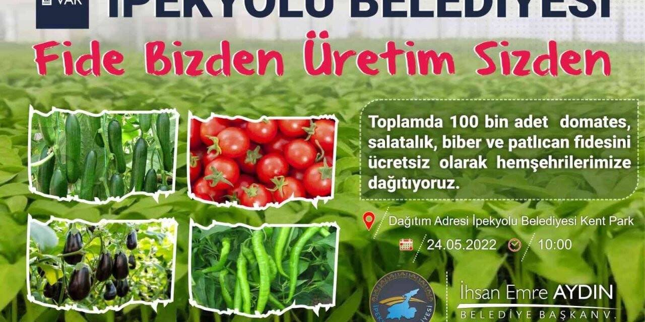 İpekyolu Belediyesinden vatandaşa ücretsiz sebze fidesi desteği