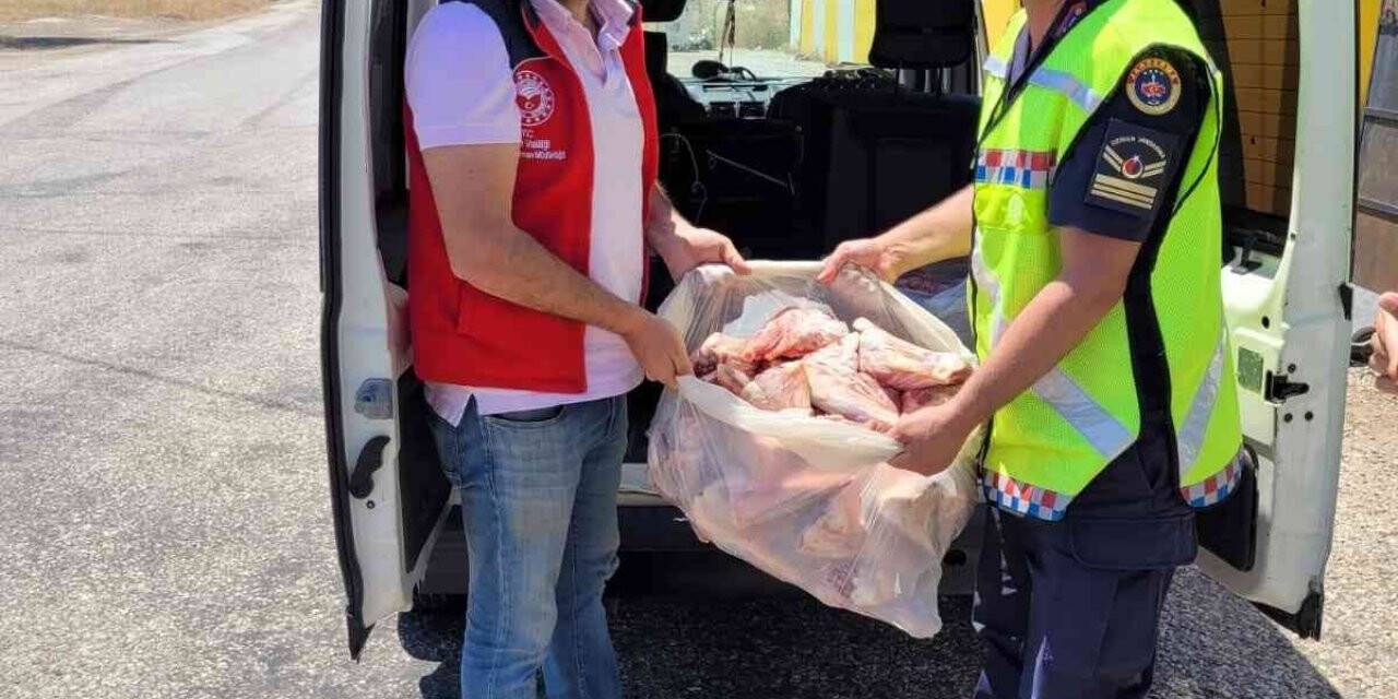 Jandarma Muğla’da 300 kilo kaçak et yakaladı