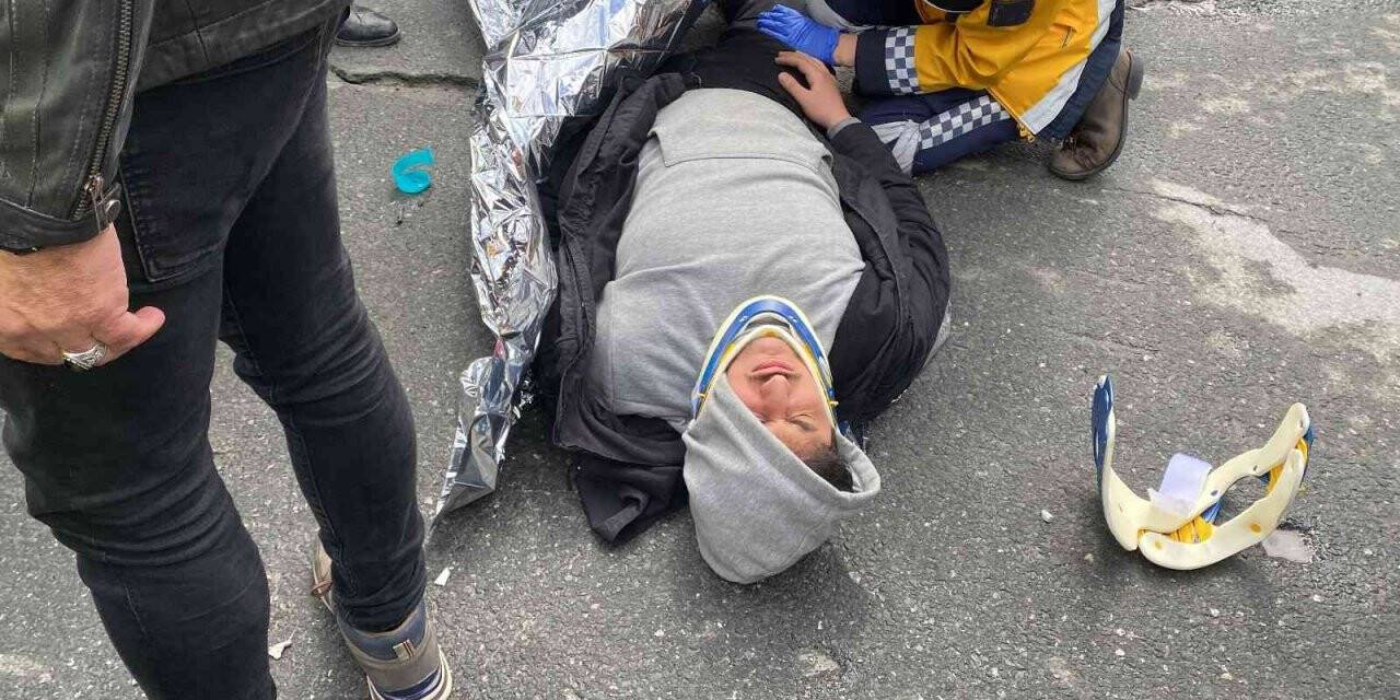 Sarıyer’de feci kaza: Ters yönden gelen motosikletli otomobil ile kafa kafaya çarpıştı