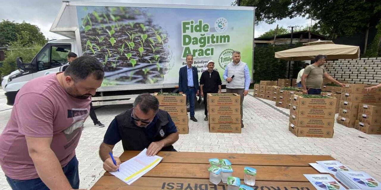 Beykoz’da hedeflenen 1 milyon yerli ve milli fide dağıtımına başlandı