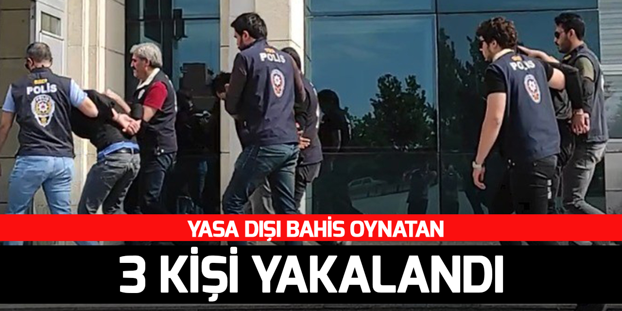Konya’da internetten yasa dışı bahis oynatan 3 kişi yakalandı ( VİDEOLU)