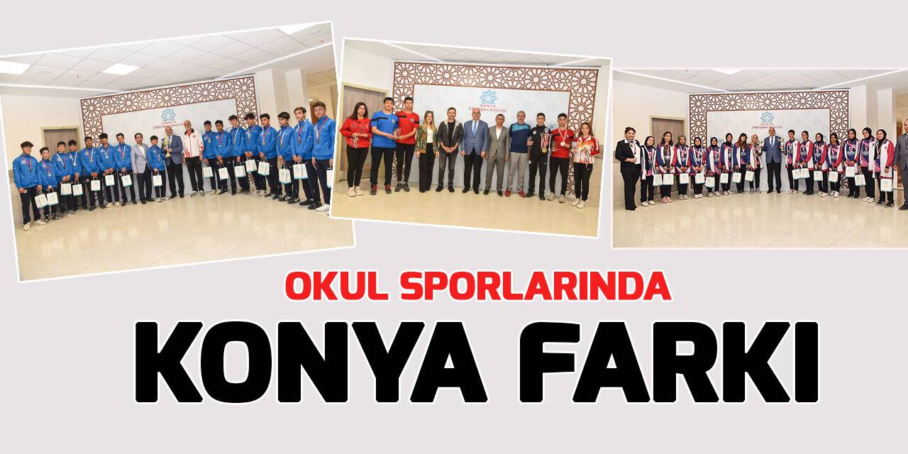 Konya okul sporlarında başarılı sonuçlar almaya devam ediyor