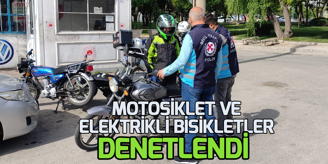 Konya polisinden motosiklet denetimi