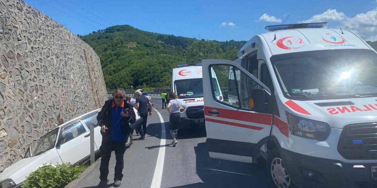 Yola dökülen mazot kazayı beraberinde getirdi: 1 yaralı