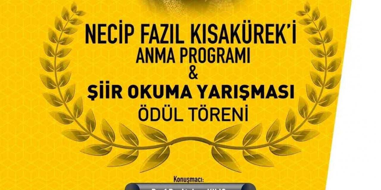 Şiir Okuma Yarışması Ödül Töreni 31 Mayıs’ta yapılacak