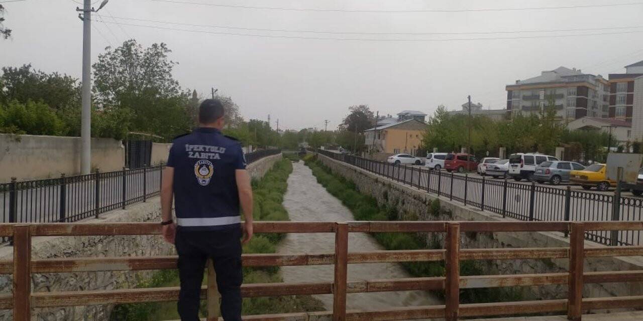 Derede kaçak avlanan inci kefali balığı yeniden suya bırakıldı