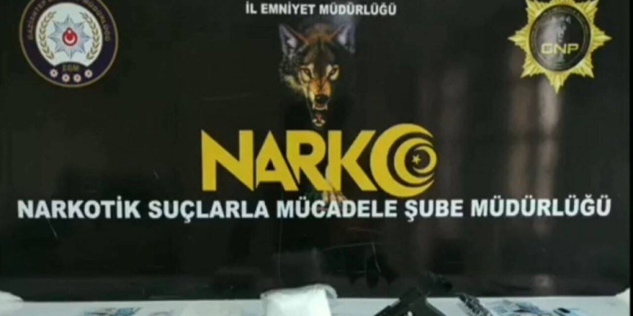 Gaziantep’te 1 kilogram metamfetamin ele geçirildi