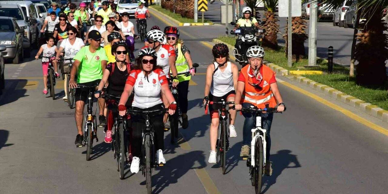 Sağlık için pedal çevirdiler