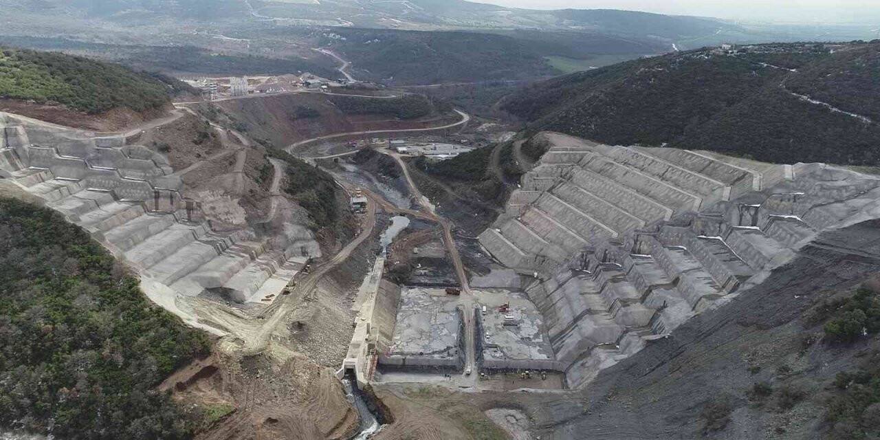 Bursa Karacabey Gölecik Barajı çalışmaları devam ediyor