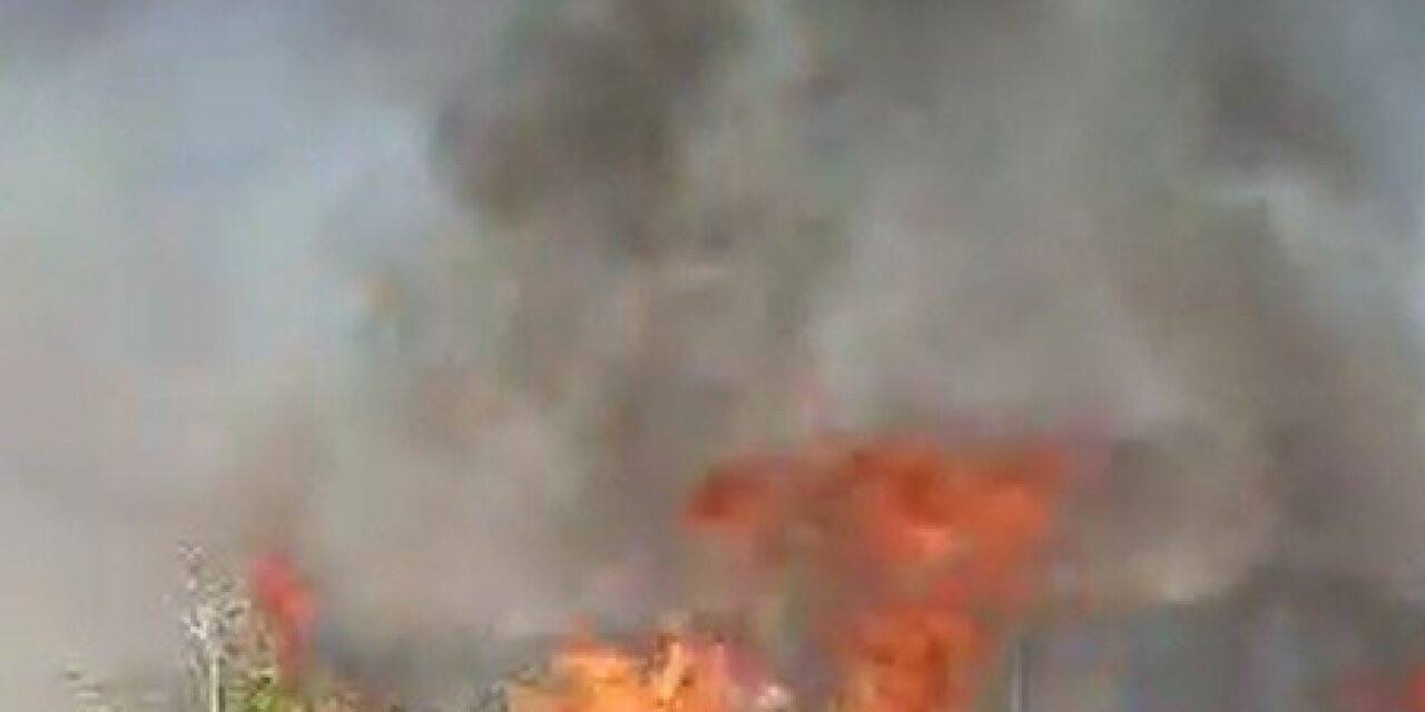 Temizlik işçisinin dikkati meyve bahçesinin yanmasını önledi