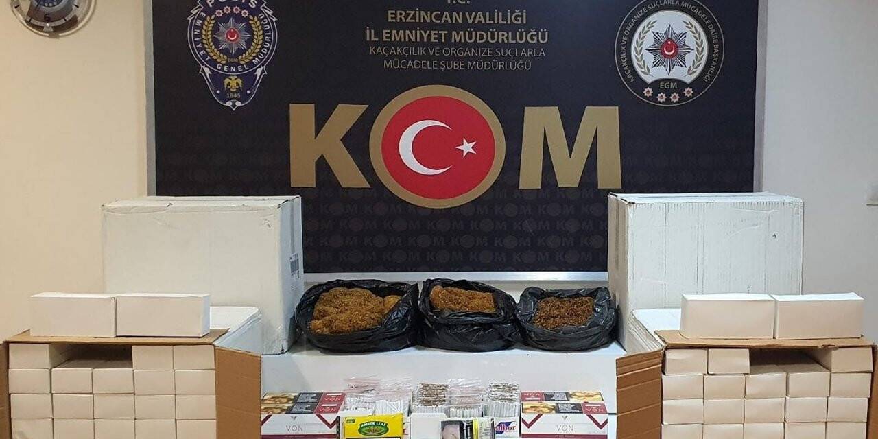 Erzincan’da 2 işyerine kaçak sigara operasyonu