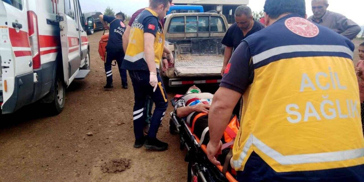 Hayvan otlatırken kayalıklardan düşen çoban yaralandı