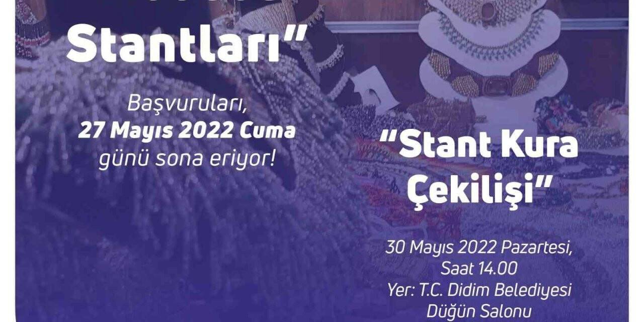 Didim’de Mesuda Takı Stantları tekrar vatandaşlarla buluşacak