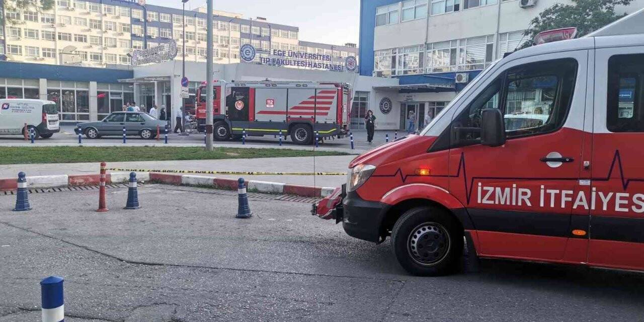 Ege Üniversitesi Tıp Fakültesi Hastanesi’nde yangın paniği