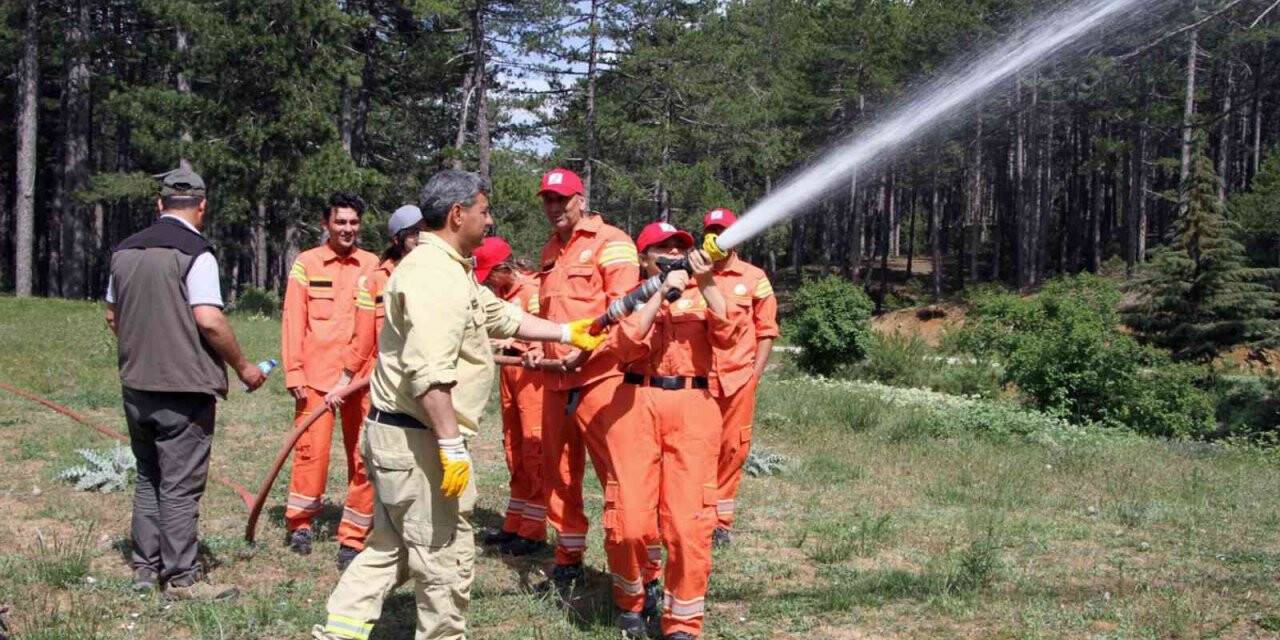 Türk Kızılay çalışanlarına yangın eğitimi