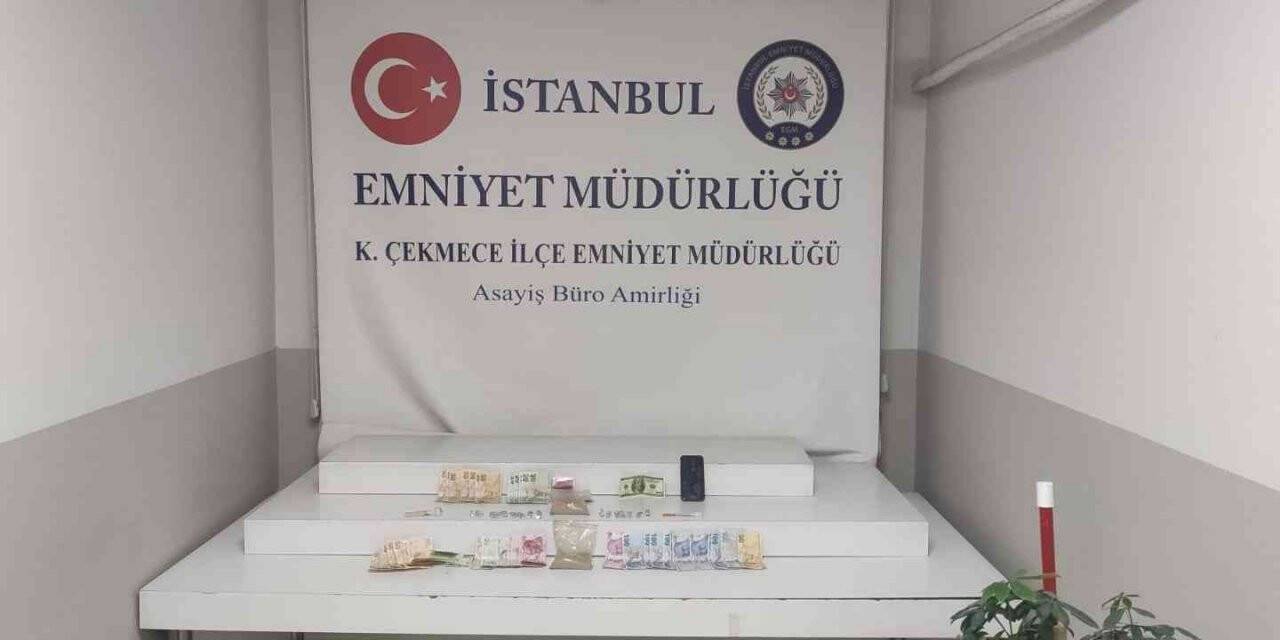 Küçükçekmece’de kaçmaya çalışan "torbacı" yakalandı