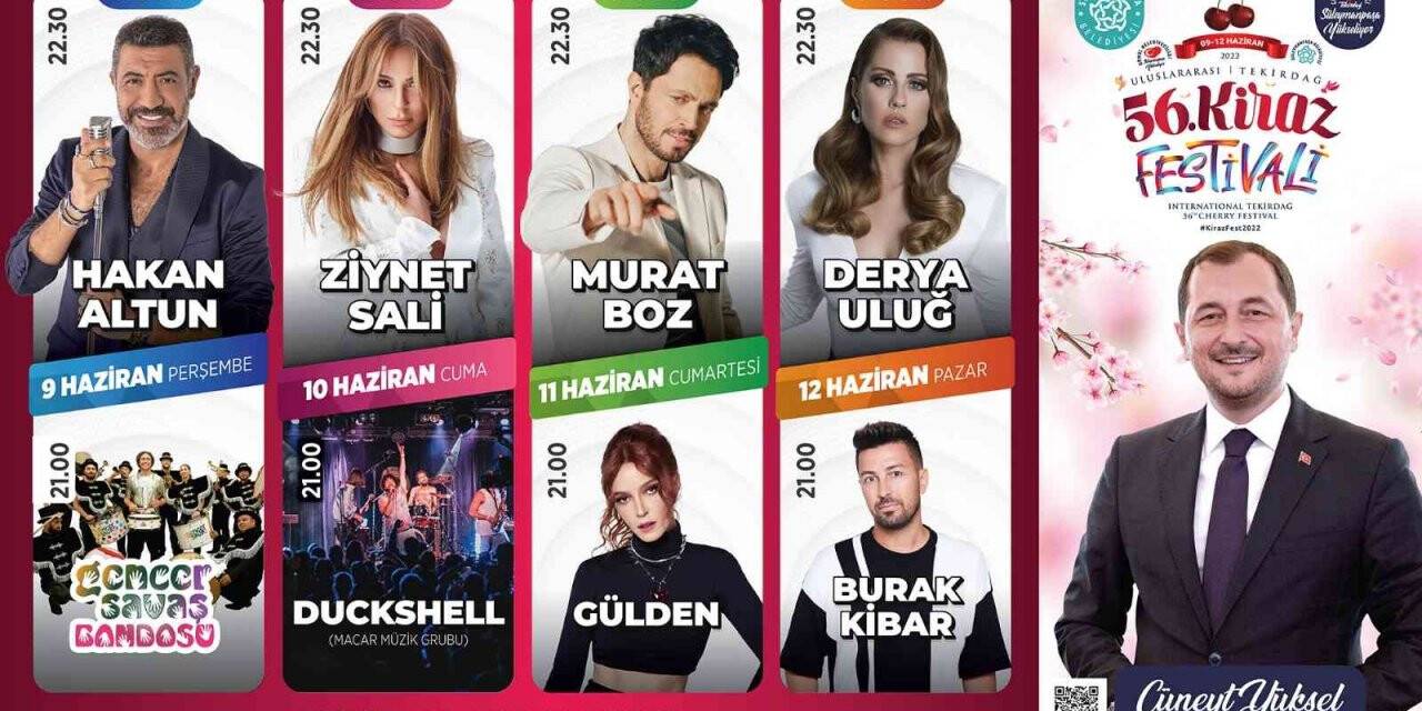56. Kiraz Festivali programı belli oldu