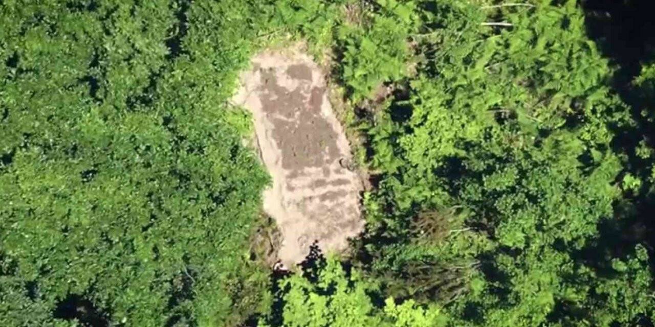 Uyuşturucu operasyonu dronla havadan görüntülendi