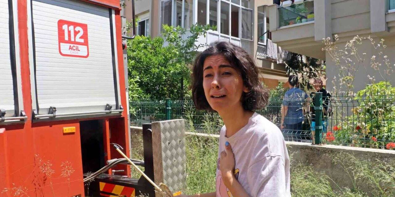 Antalya’da ikiz kız kardeşleri önce sevinç sonra korku gözyaşına boğan kedi kurtarma operasyonu