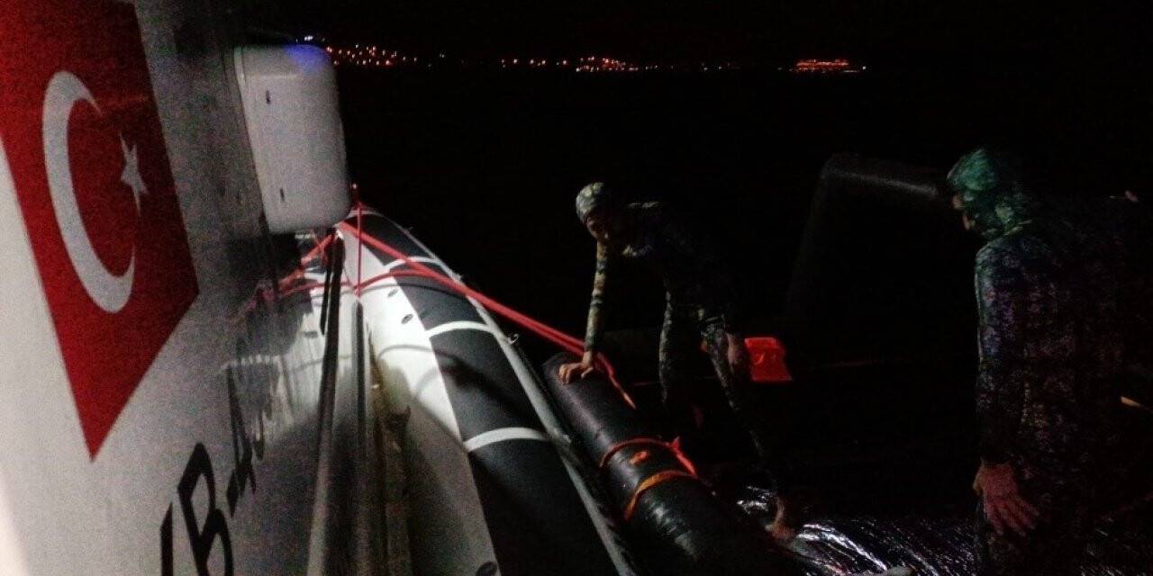 Can salı içerisindeki 2 düzensiz göçmen kurtarıldı
