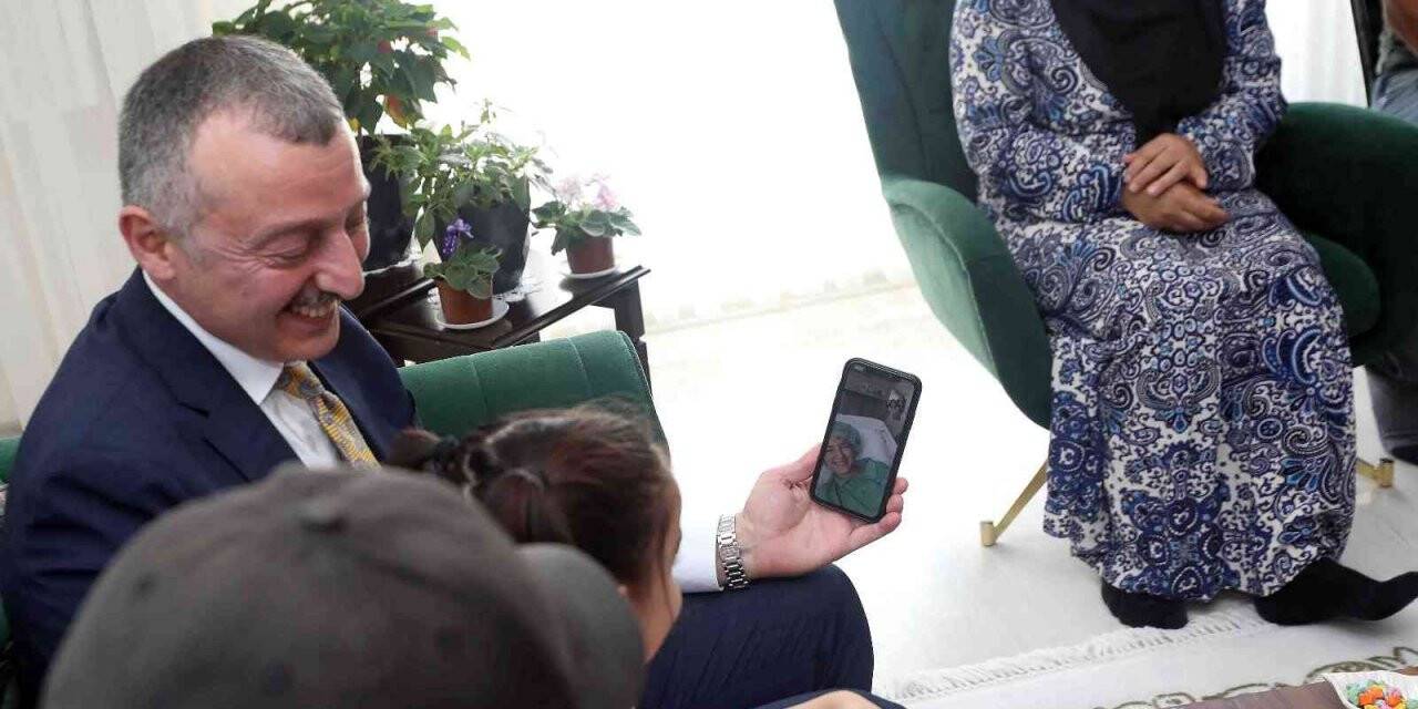 Başkan Büyükakın’dan kazada yaralanan Nur’a moral telefonu