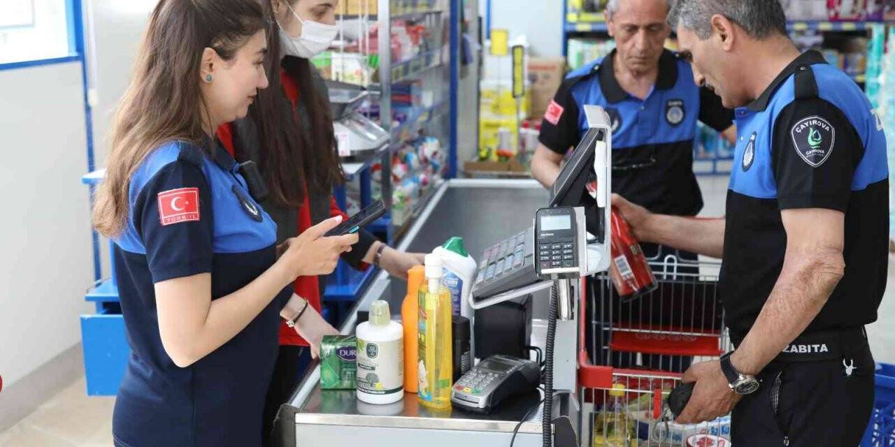 Çayırova’da zabıta ekipleri marketleri denetledi