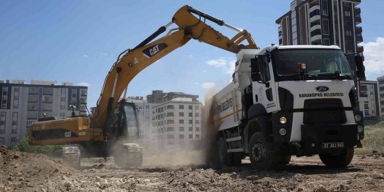 Karaköprü’de üstyapı ve yol çalışmaları sürüyor