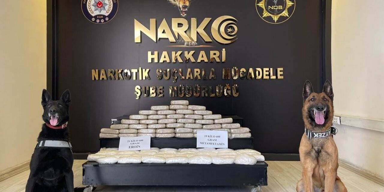 Yüksekova’da 41 kilo 200 gram uyuşturucu ele geçirildi