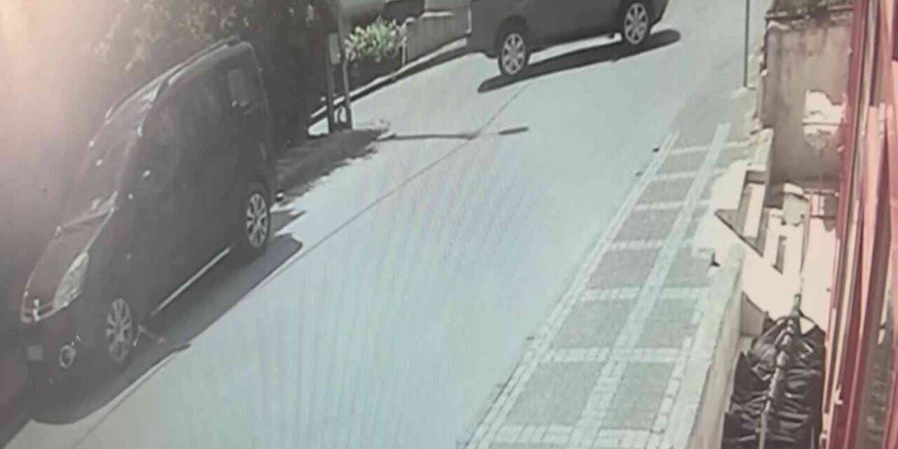 Ümraniye’de lüks cipin bina boşluğuna düştüğü anlar kamerada