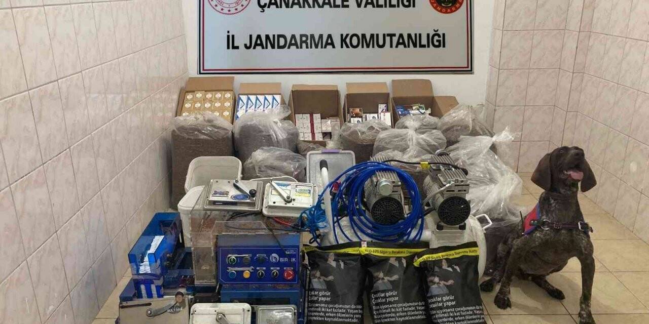 Çanakkale’de kaçak sigara operasyonu