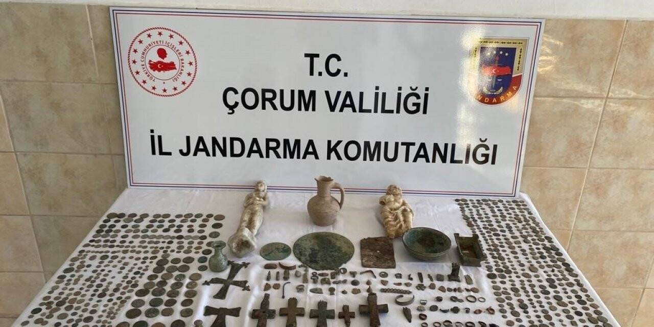 Çorum’da Roma ve Helenistik döneme ait 773 tarihi eser ele geçirildi