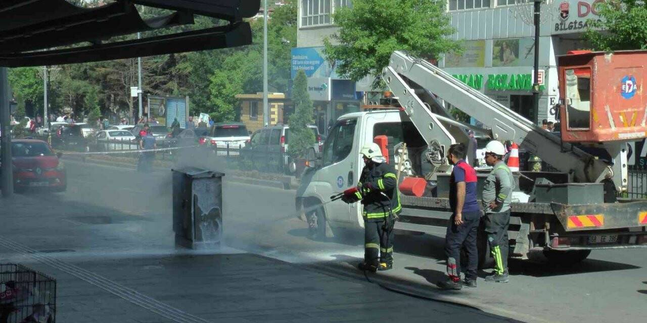 Nevşehir’de patlayan trafo paniğe neden oldu