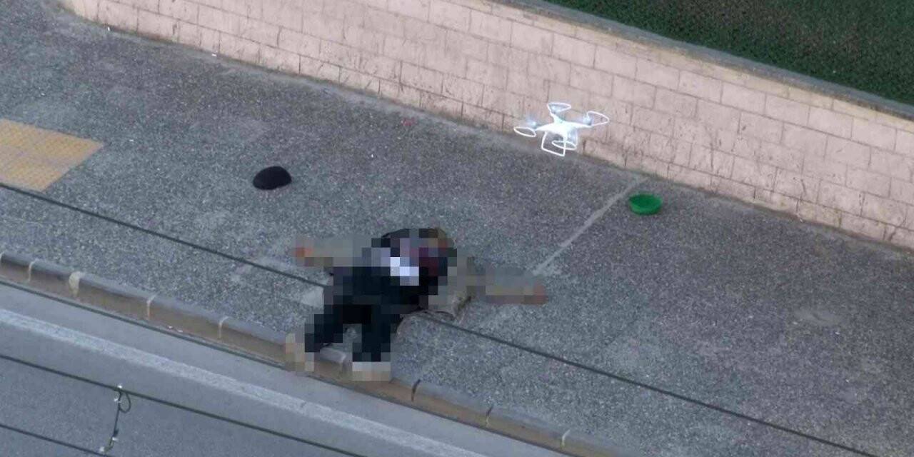 Saldırganın üzerinde dron ile bomba arandı