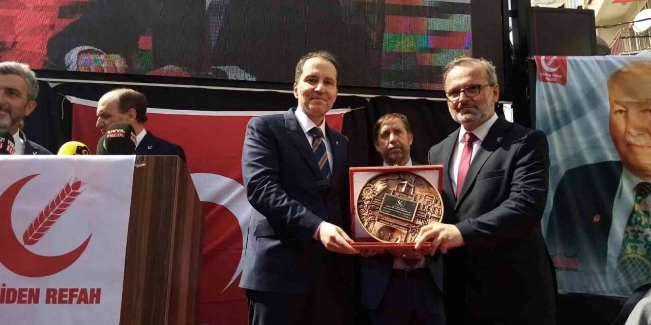 Yeniden Refah Partisi Genel Başkanı Erbakan İnegöl’de