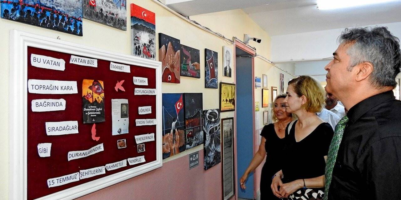 Çeşme’de "Temel Eğitimde 10 bin Okul Projesi” dahilinde yıl sonu sergisi açıldı