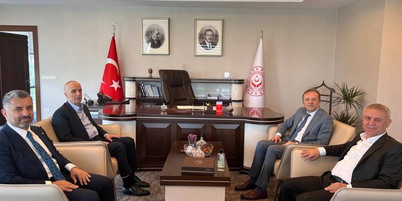Türk-İş ve RTÜK başkanından Bakan Yardımcısı Duran’a ziyaret