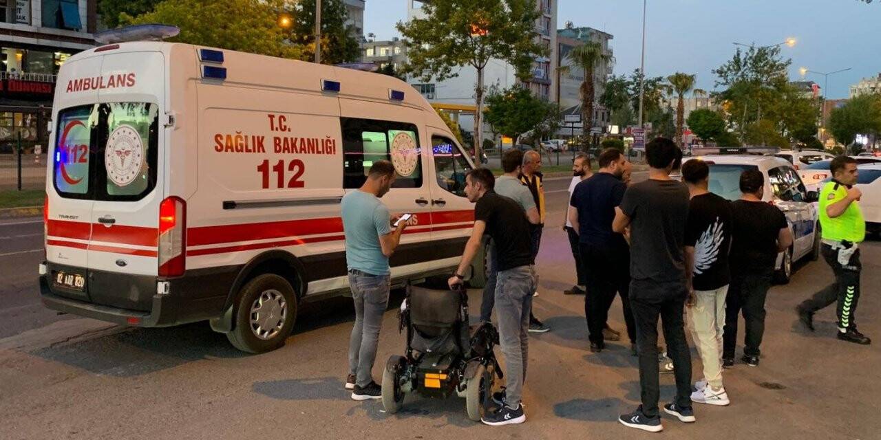 Otomobil yayaya çarptı: 1 yaralı